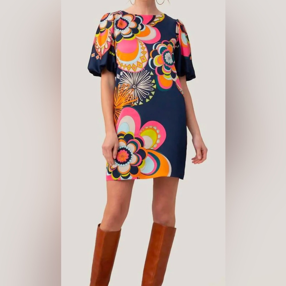 Trina Turk LUV Dress – Blue, Size 12 (Excellent Condition)